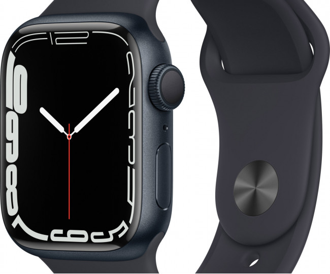 Apple Watch Series 7 GPS 45mm Midnight Aluminum Case With Midnight Sport Band (MKN53) б/у